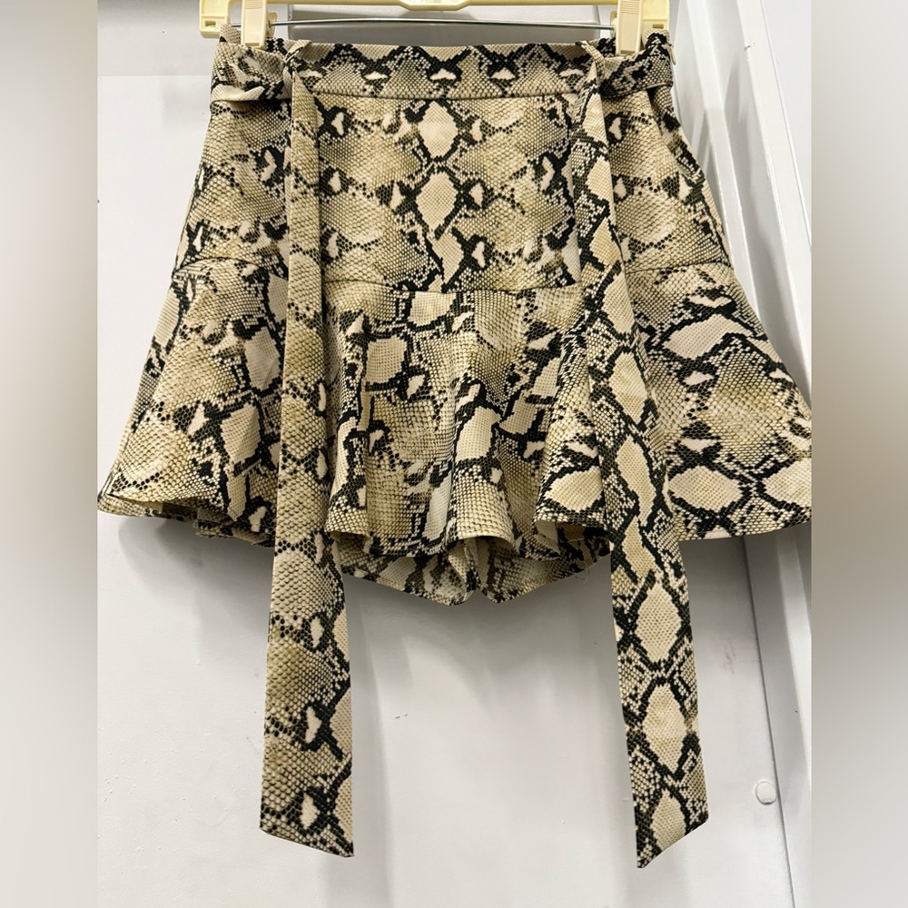 Zara Beige and Black Skirt